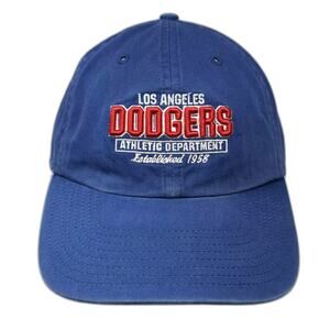 Los Angeles Dodgers MLB Enterprise Inc Baseball Cap Blue Red Slideback OSFA Hat